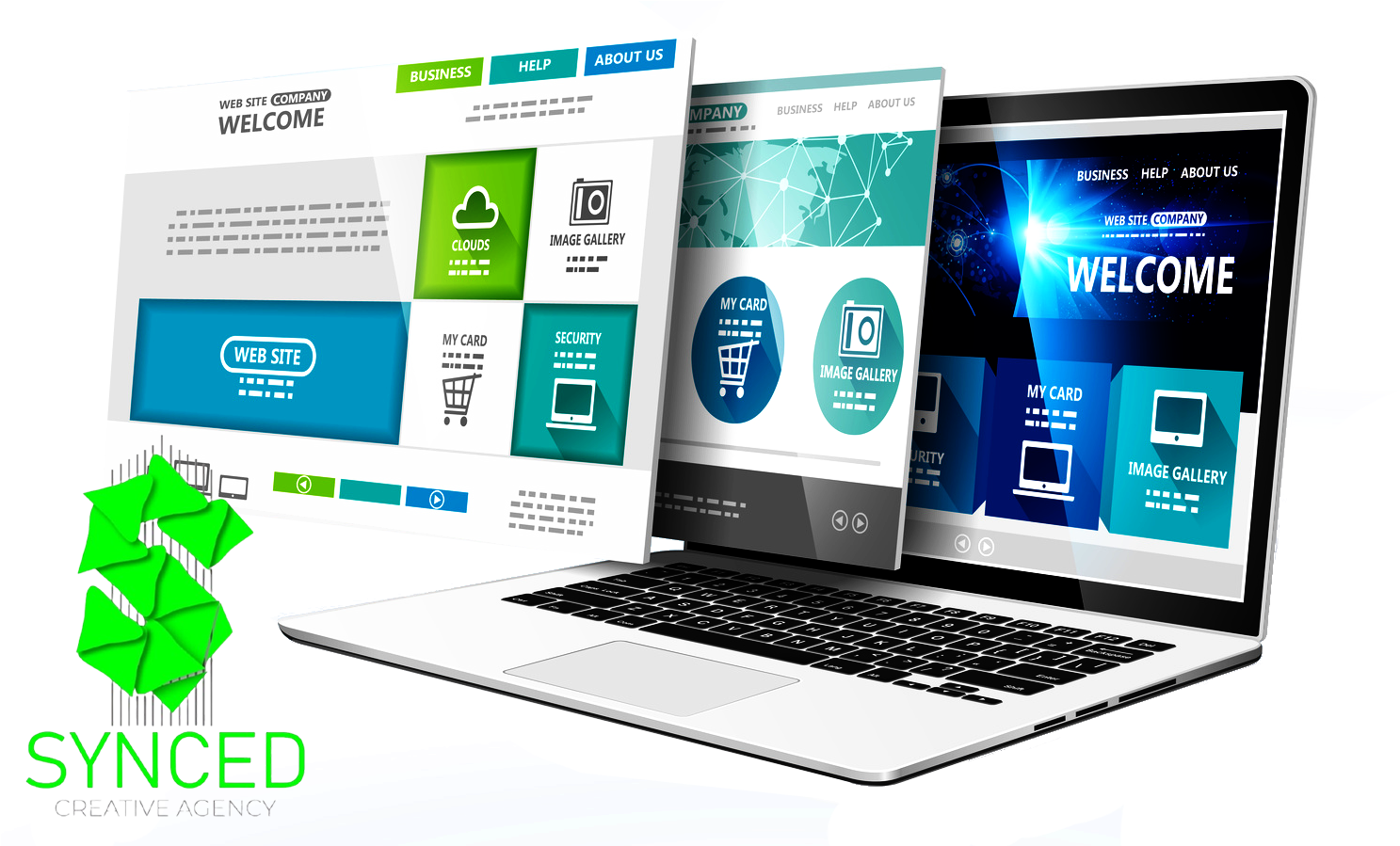website, designing, hosting, synced
